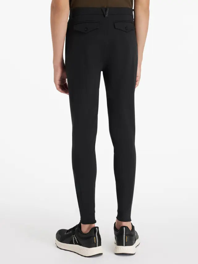 LEMIEUX YOUNG RIDER BOYS SPORTS BREECHES BLACK - Boys equestrian breeches from Equiflair with stretch fabric and pockets