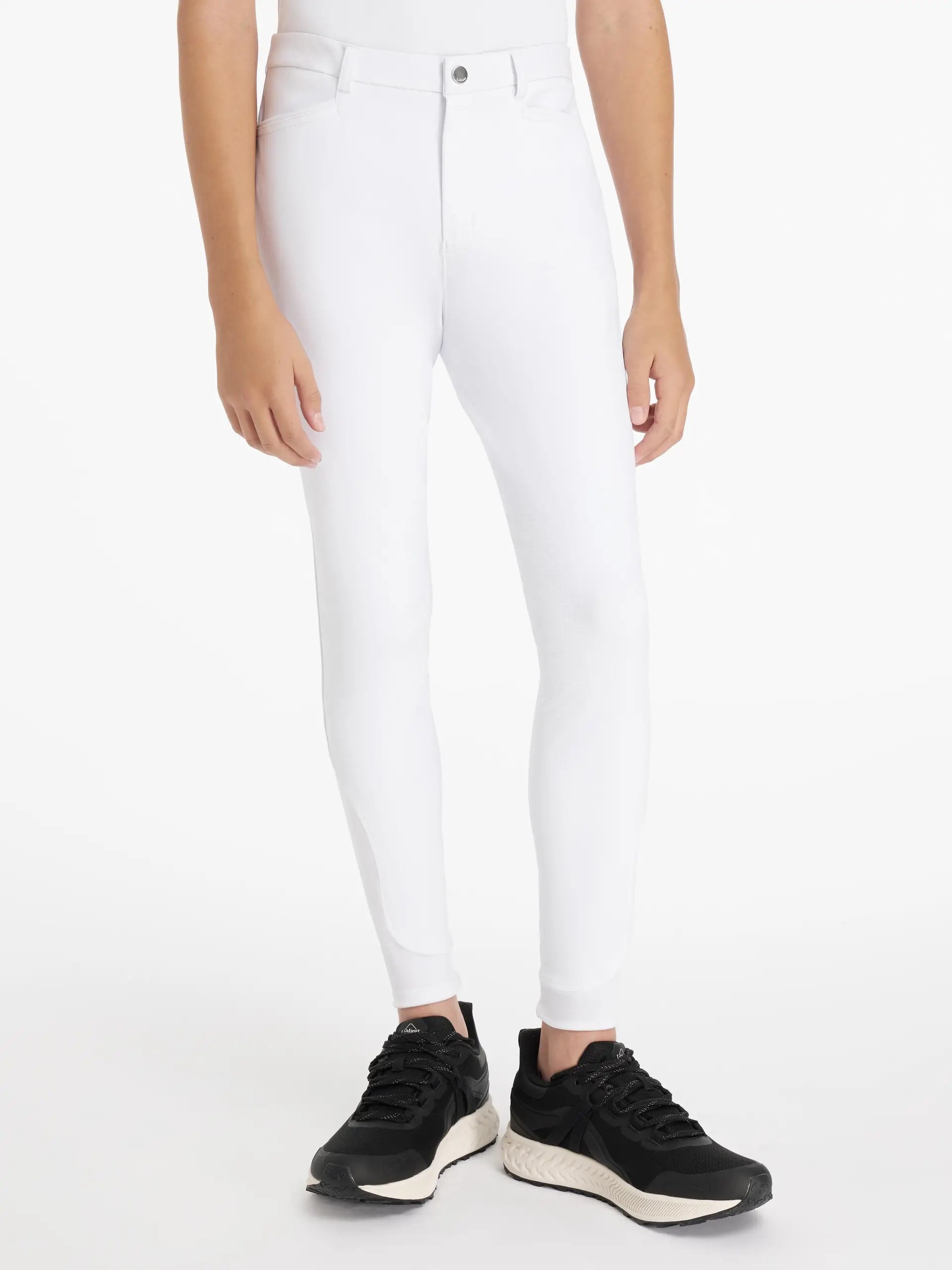 LEMIEUX Young Rider Boys White Sports Breeches - Comfortable Equestrian Apparel for Boys