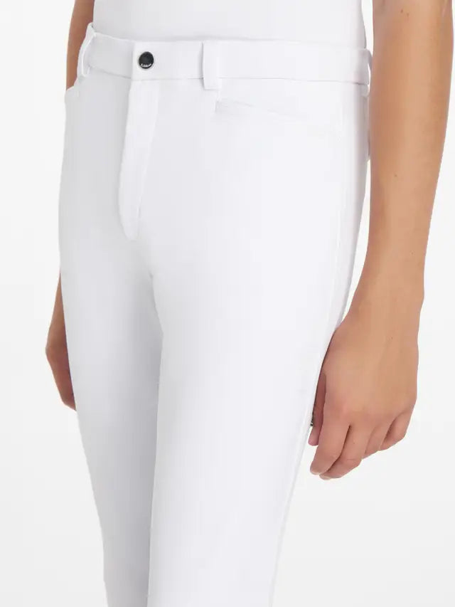 LeMieux Young Rider Boys White Breeches - Slim Fit Equestrian Riding Pants