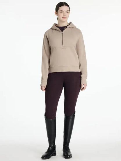 LeMieux Henrietta Half Zip Hoodie Almond