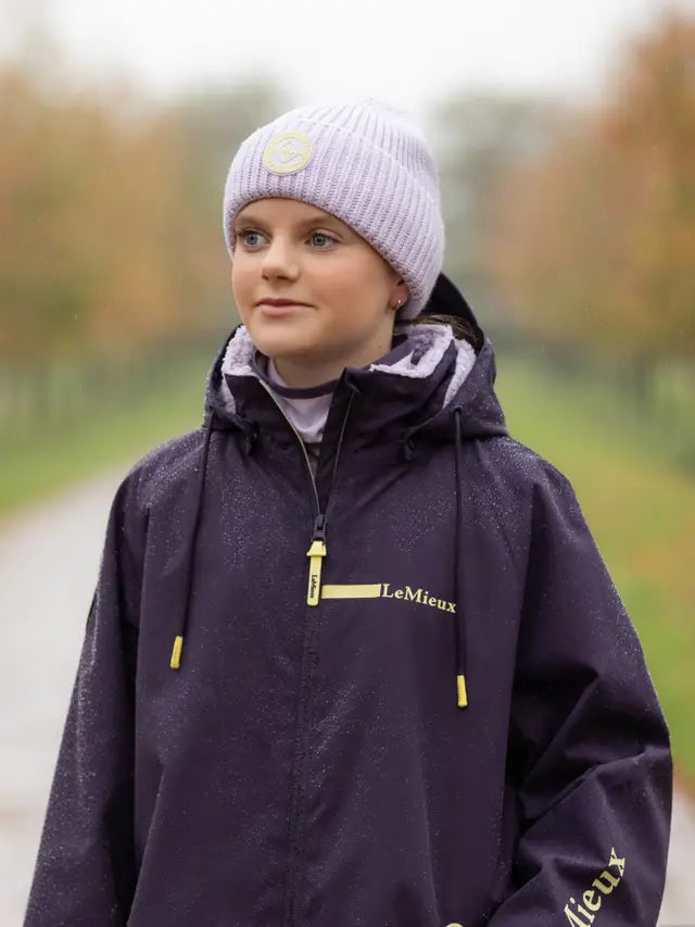 LeMieux Lilac Bodie Beanie: Warm & Stylish Winter Hat with Fleece Lining. #LeMieux #Beanie #WinterFashion