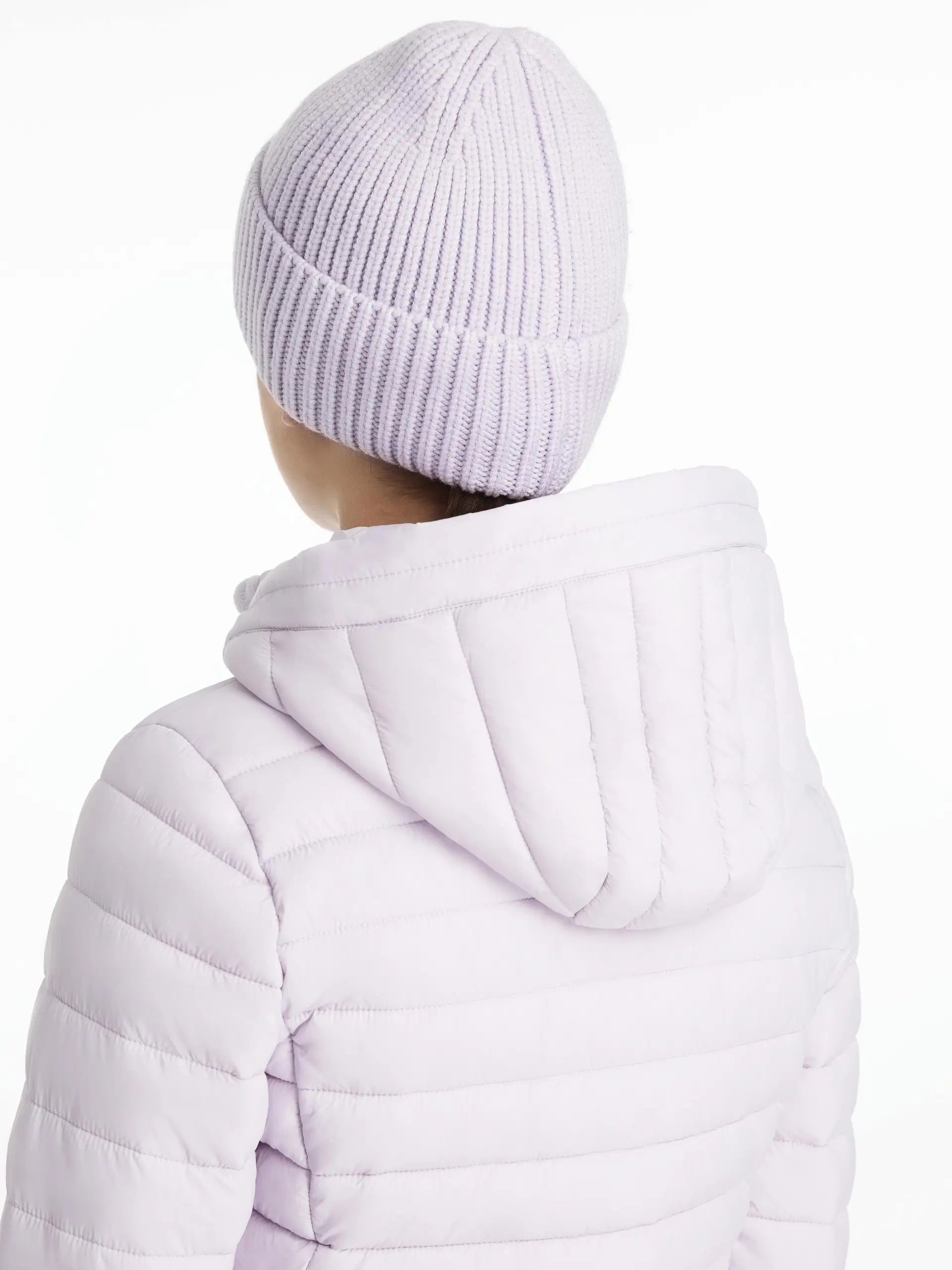 LeMieux Bodie Beanie Lilac - Rib Knit, Microfleece Lined Beanie Hat