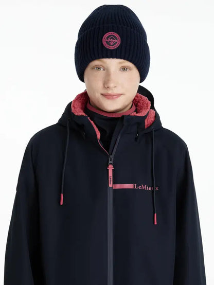 LEMIEUX BODIE BEANIE NAVY: Stylish warm women's beanie with microfleece lining from Equiflair. Navy color, perfect for winter!