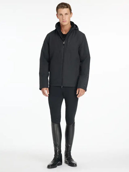 LEMIEUX Mens Waterproof Team Jacket Black Equestrian Riding Equiflair - Large