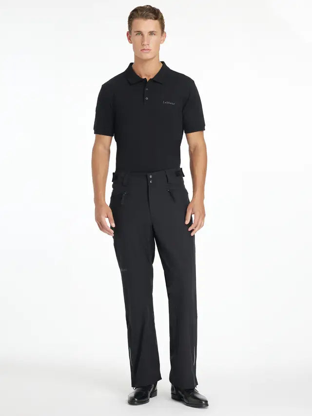 LEMIEUX Mens Stormwear Waterproof Trousers Black: Durable & Stylish Riding Pants
