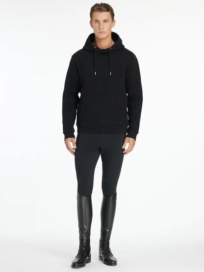 LeMieux Men's Black Hoodie: Fleece-lined, Comfortable, Stylish. Equestrian Apparel from Equiflair. #EquestrianFashion #MensHoodie