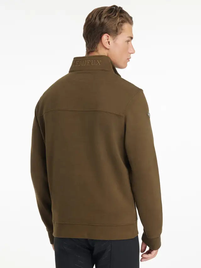 LEMIEUX MENS QUARTER NECK SWEAT ALPINE - Mens sweatshirt, Quarter Zip, Alpine color, LeMieux, by Equiflair.
