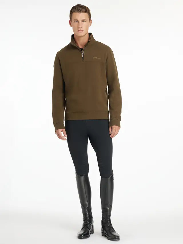 LeMieux Men's Quarter Neck Sweatshirt - Alpine | Equestrian Fashion, Menswear by Equiflair