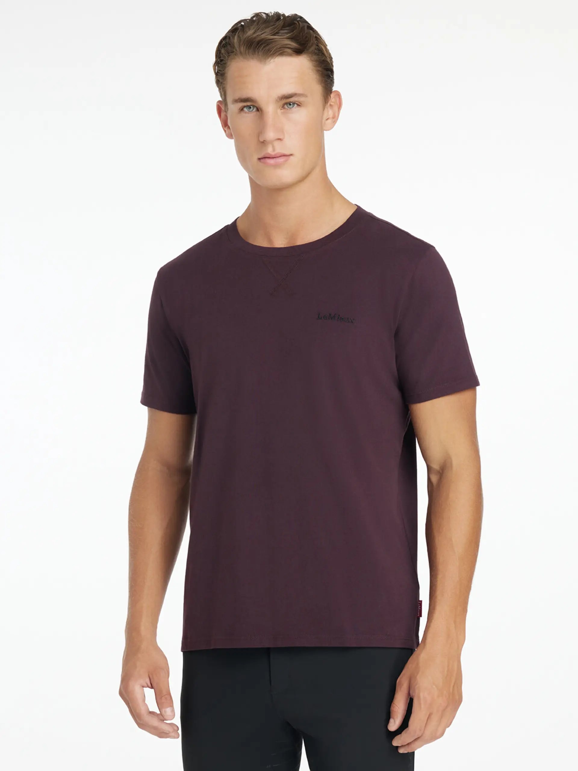 LeMieux Men's Damson T-shirt | Brushed Cotton Tee | Casual Wear | Equiflair