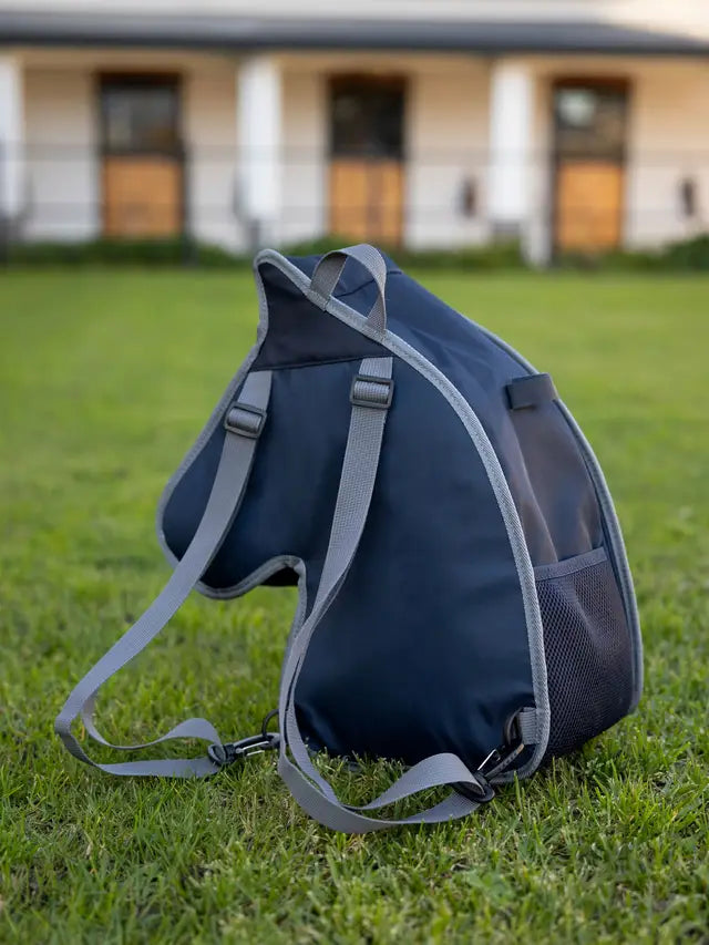 LeMieux Hobby Horse Carry Bag - Navy Backpack for Hobby Horses | Equiflair