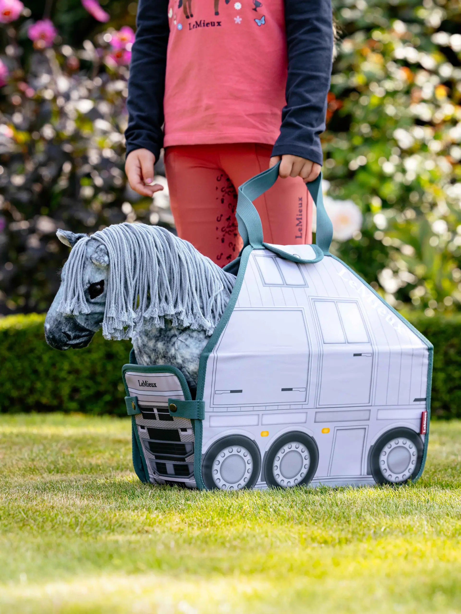 LEMIEUX Toy Pony in Printed Lorry Carry Bag - Perfect for Travel & Storage. By Equiflair.