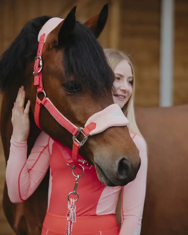 LeMieux Harlow Vogue Headcollar & Leadrope Coral Crush | Equiflair
