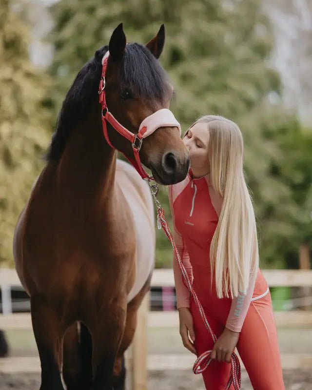 LeMieux Harlow Vogue Headcollar & Leadrope Coral Crush | Equiflair