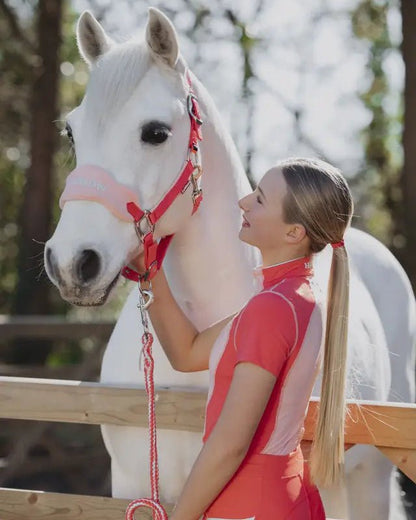 LeMieux Harlow Vogue Headcollar & Leadrope Coral Crush | Equiflair
