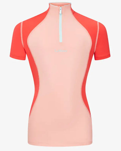 LeMieux Harlow Young Rider Short Sleeve Base Layer Sugar Pink - Clothing location-109746323830-outofstock 7-8 Years