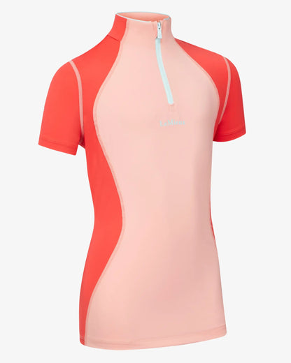 LeMieux Harlow Young Rider Short Sleeve Base Layer Sugar Pink