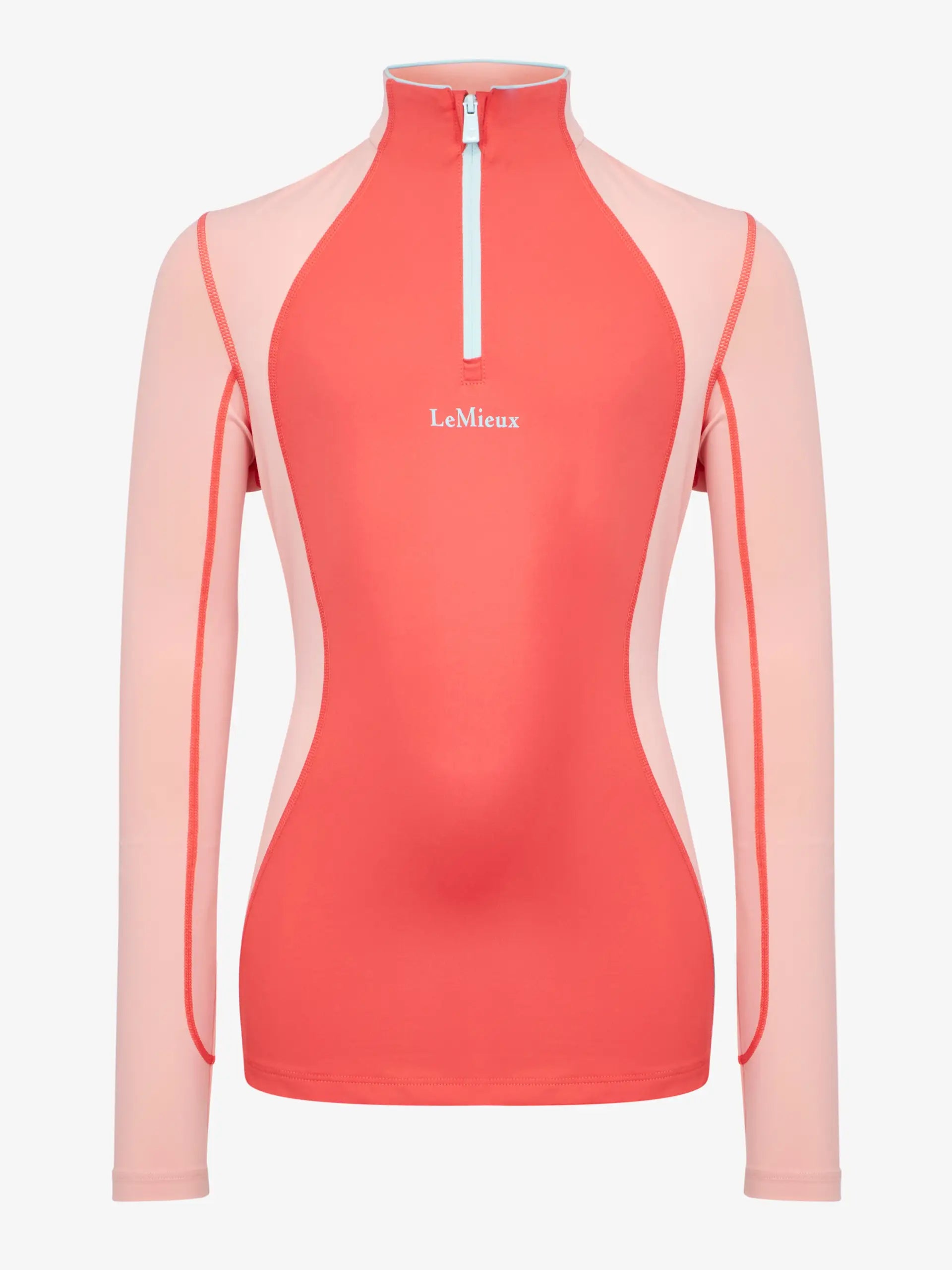LeMieux Harlow Young Rider Long Sleeve Base Layer Coral Crush
