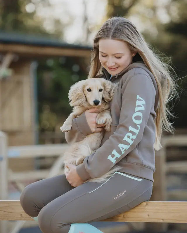 LeMieux Harlow Young Rider Hoodie Walnut