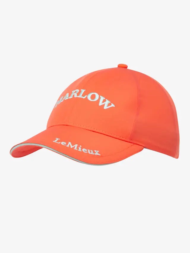 LeMieux Harlow Coral Crush Cap: Stylish Equestrian Baseball Cap for Young Riders with Embroidered Logo and Ponytail-Friendly Design