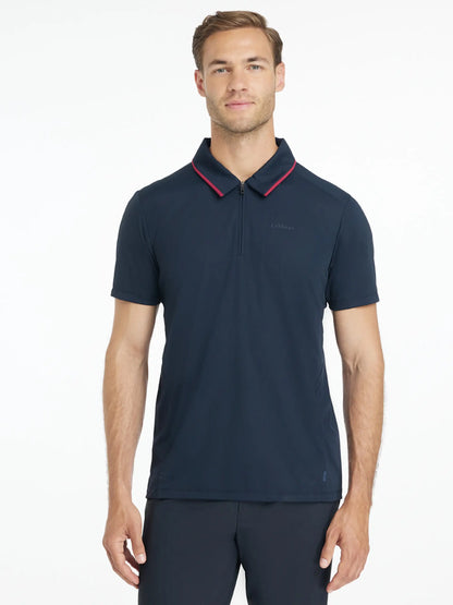 LEMIEUX Mens Performance Polo Navy: Technical Activewear Shirt