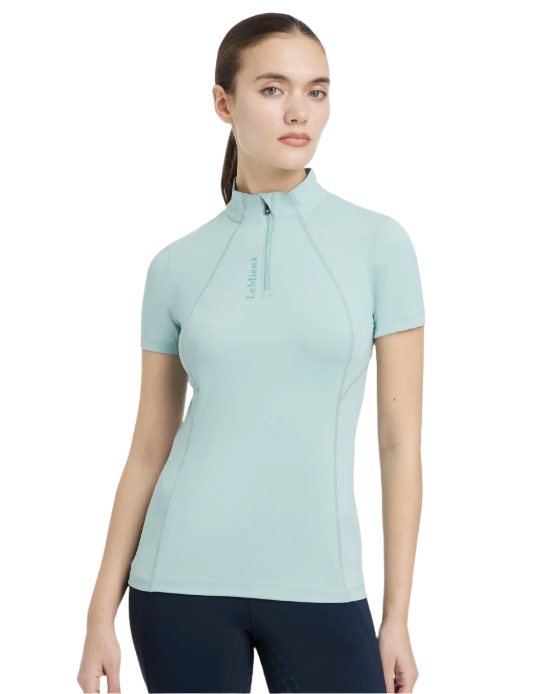 LeMieux Classique Short Sleeve Base Layer Aqua