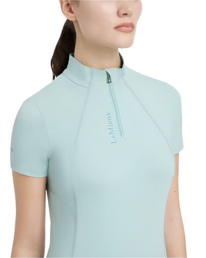 LEMIEUX Classique Aqua Base Layer: Women's Short Sleeve Riding Shirt