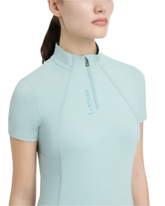 LeMieux Classique Short Sleeve Base Layer Aqua