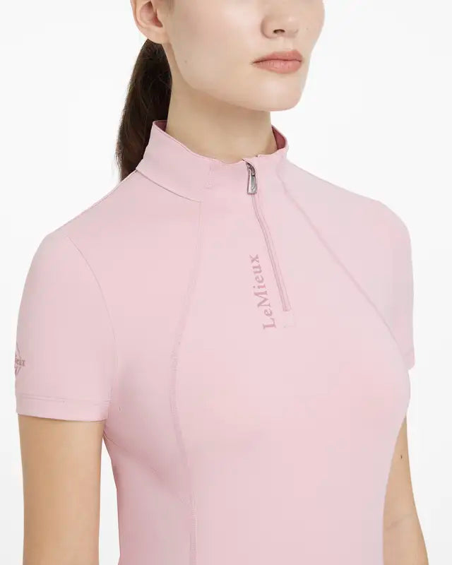 LeMieux Classique Blossom Base Layer - Short Sleeve, Quarter Zip, UV50+ | Equestrian Style