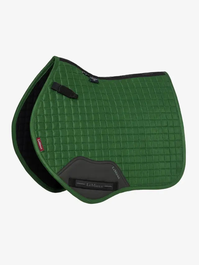 LeMieux Mini Suede Close Contact Square Hunter Green