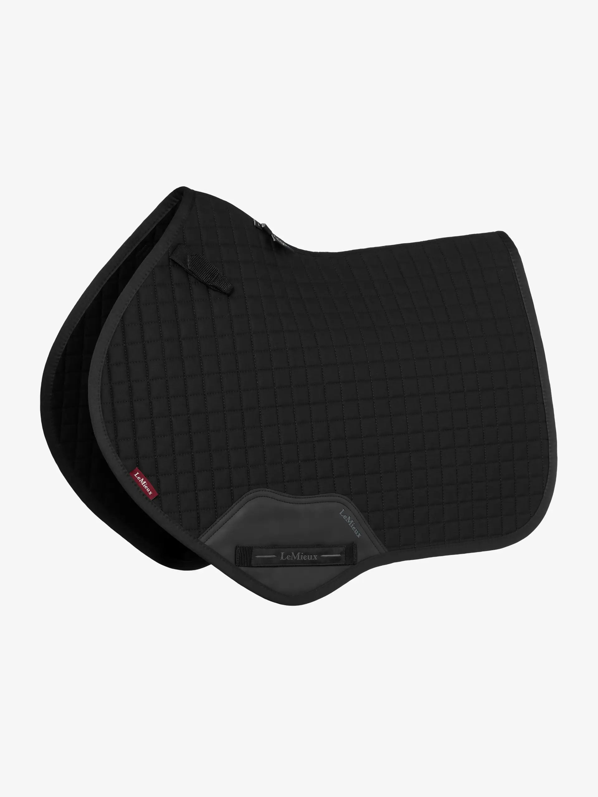 LeMieux Cotton Close Contact Square - Black Saddle Pad for Horse Riding