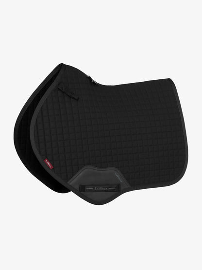 LeMieux Cotton Close Contact Square - Black Saddle Pad for Horse Riding