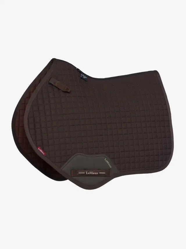 LeMieux Close Contact Saddle Pad - Brown Cotton Equestrian Horse Riding Pad