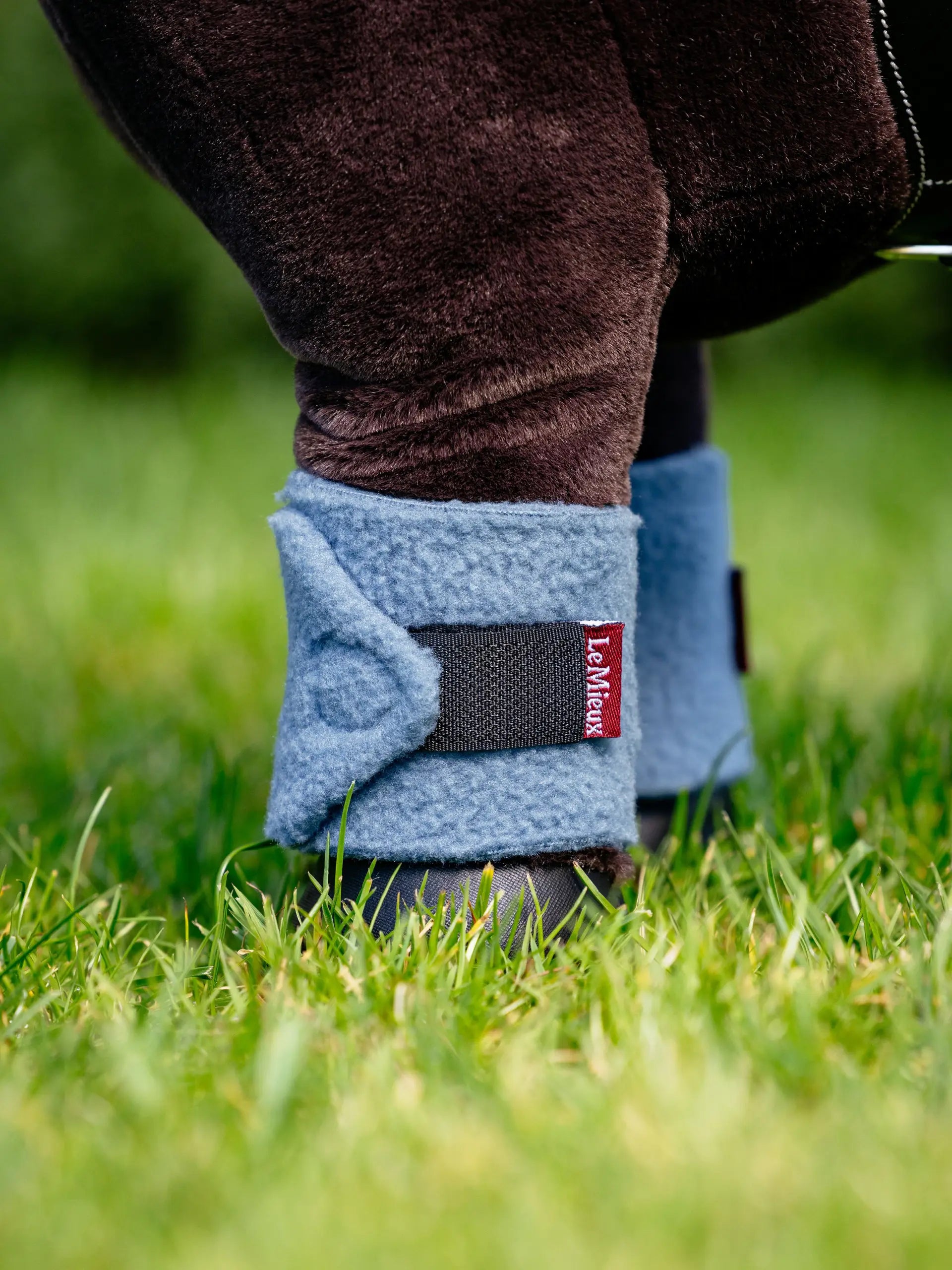 LeMieux Toy Pony Bandages - Ice Blue | Miniature Fleece Pony Leg Wraps | Equiflair
