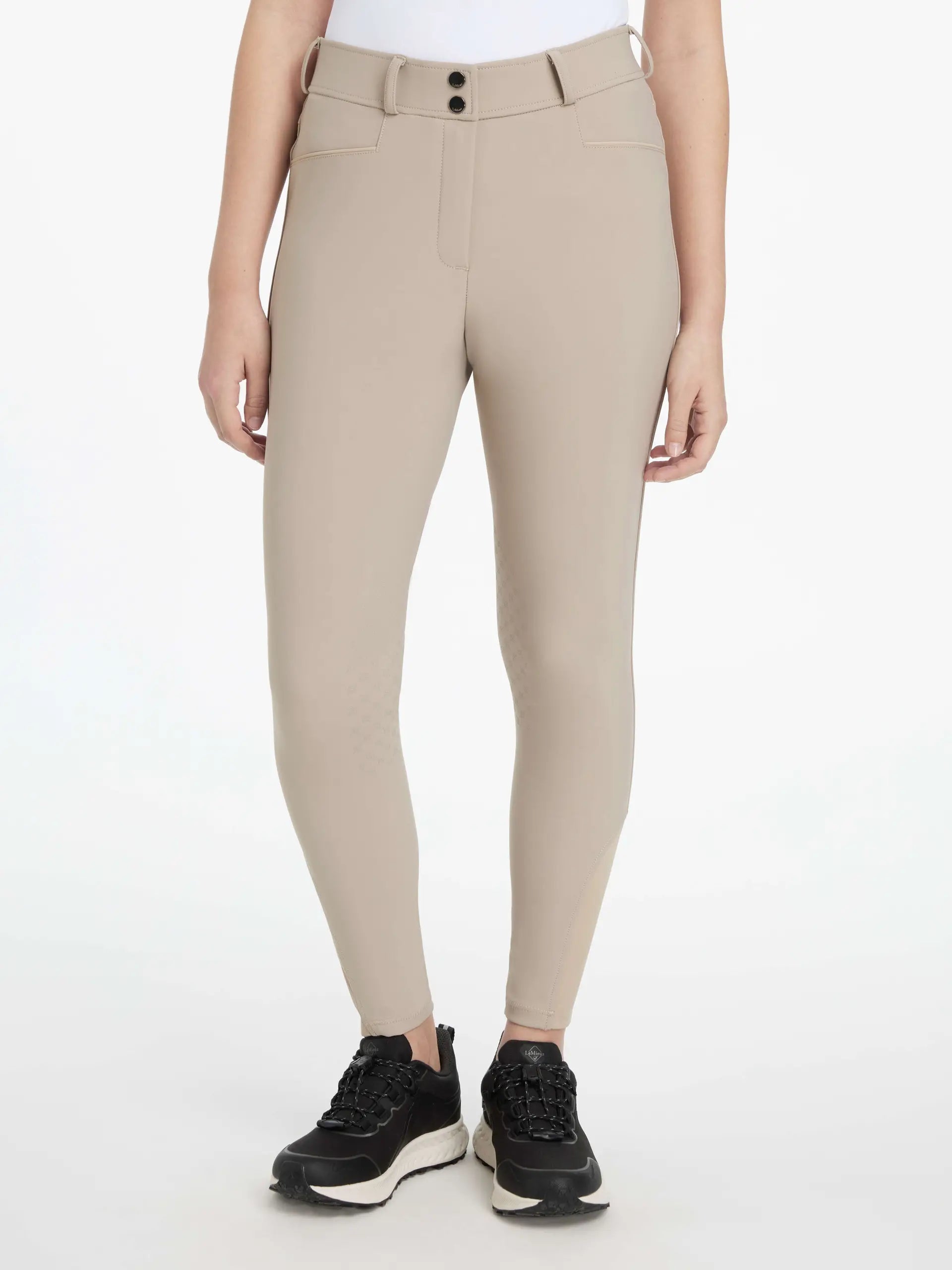 LEMIEUX ISABELLE Almond Knee Grip Breeches - Equestrian Riding Pants