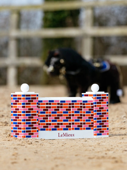 LeMieux Toy Pony Puissance Wall: Miniature Equestrian Showjumping Jump, Toy Horse Obstacle