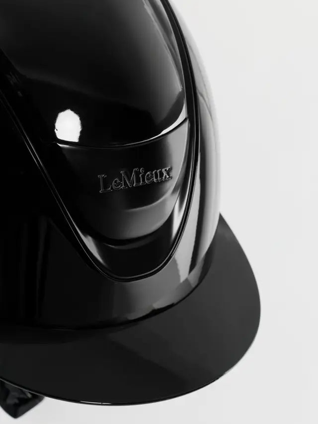 LeMieux Verv Competition Riding Helmet Black Gloss