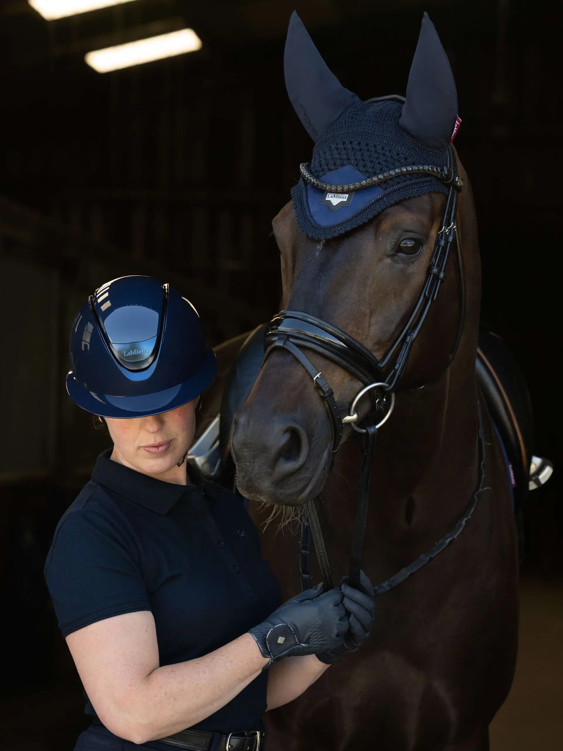 LeMieux Verv Competition Riding Helmet Navy Gloss