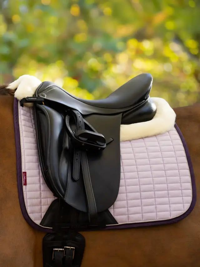 LeMieux Merino+ Suede Dressage Square Lilac