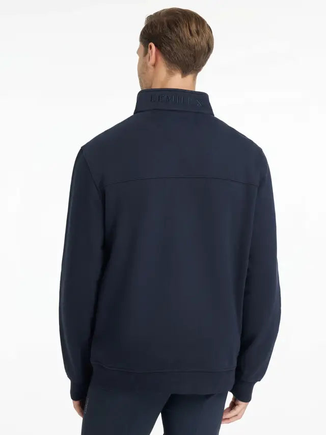 LeMieux Mens Quarter Neck Sweat Navy