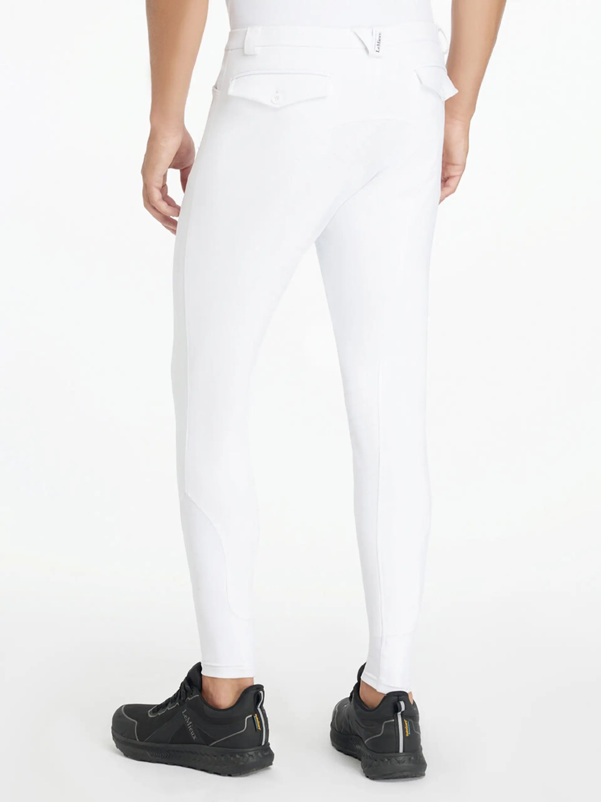 LEMIEUX Mens Full Seat Sports Breech in White: Stylish, Durable Breeches for Men