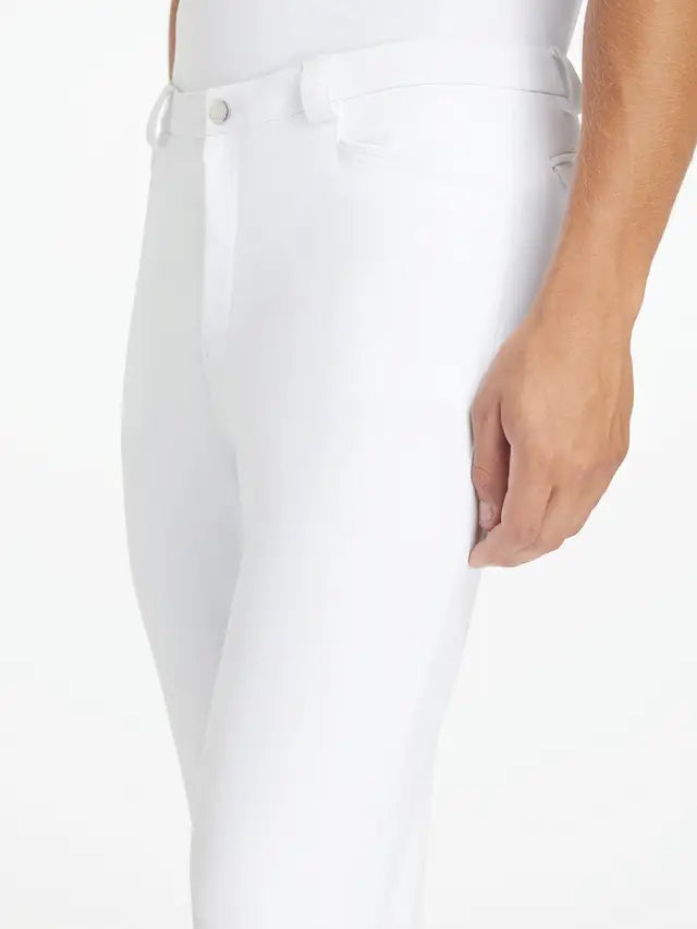 LEMIEUX MENS FULL SEAT SPORTS BREECH WHITE: Men's Equestrian Breeches, Premium Riding Apparel