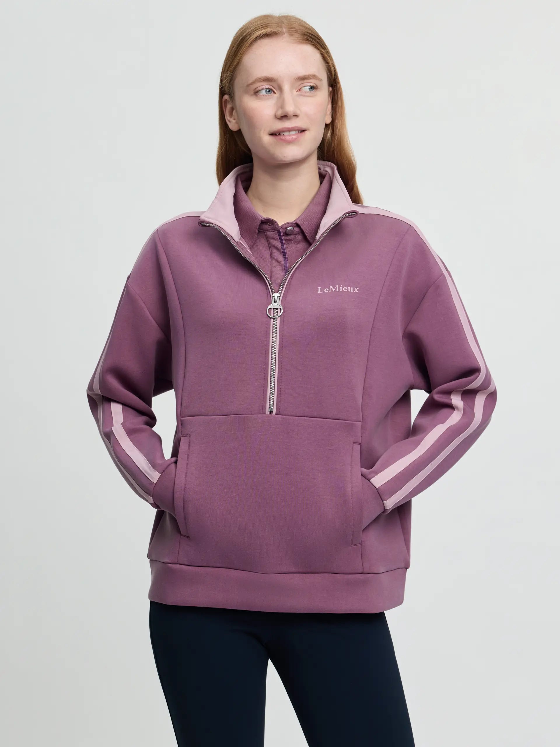 LeMieux Connie Half Zip Sweat Mallow | Equiflair