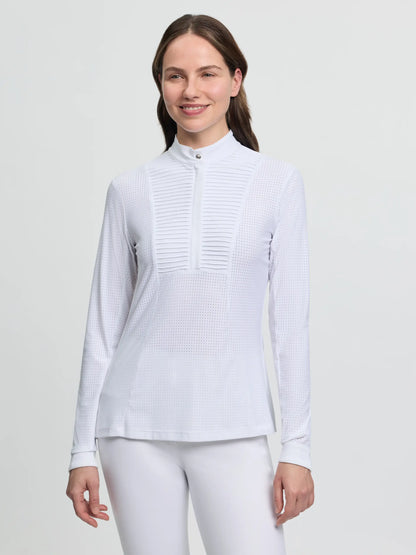 LeMieux Arielle Long Sleeve Show Shirt White | Equiflair