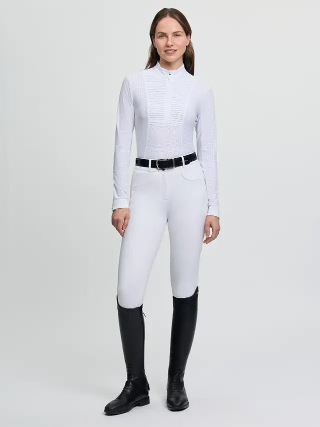 LeMieux Arielle Long Sleeve Show Shirt White | Equiflair