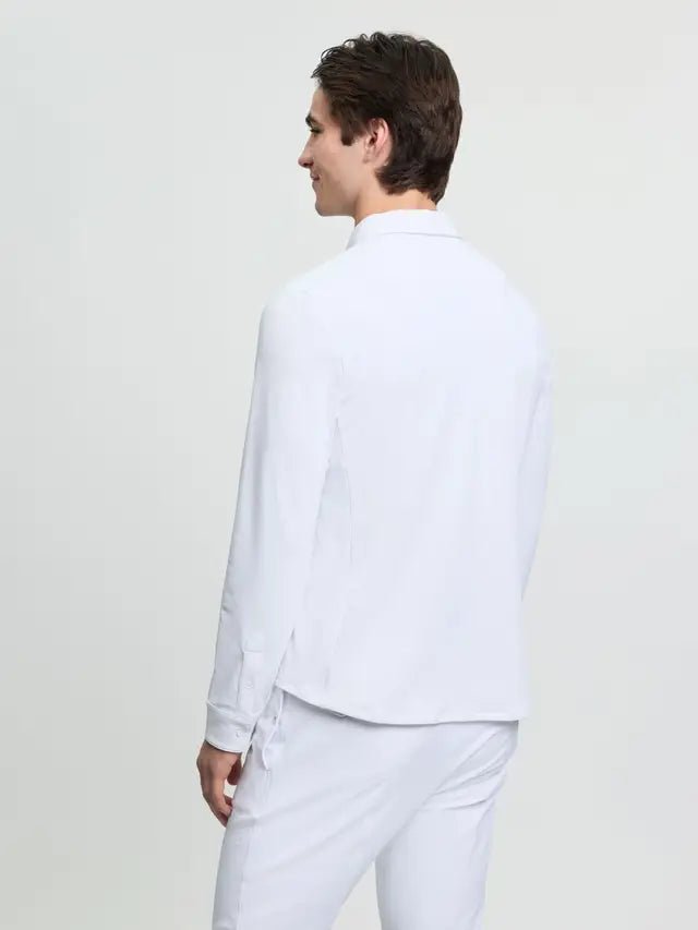 LeMieux Mens Long Sleeve Show Shirt White | Equiflair