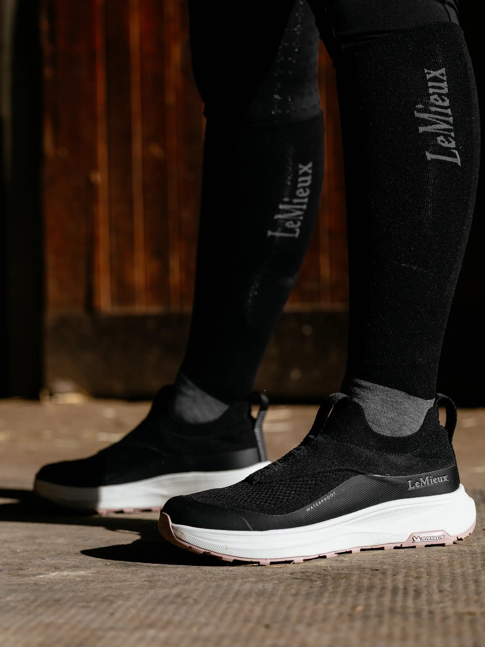LeMieux Kanta Slip On Waterproof Trainers Black | Equiflair