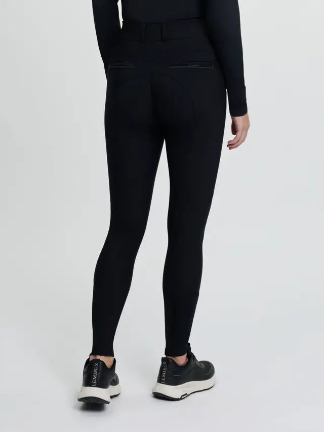 LeMieux Brilliance Black Knee Grip Breeches for Women | Equestrian Riding Pants