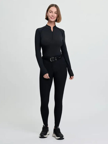 LeMieux Brilliance Black Knee Grip Breeches for Women - Equestrian Riding Apparel
