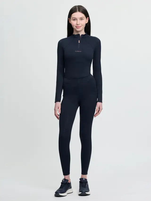LeMieux Young Rider Sparkle Orla Navy Glitter Riding Leggings - Equestrian Apparel