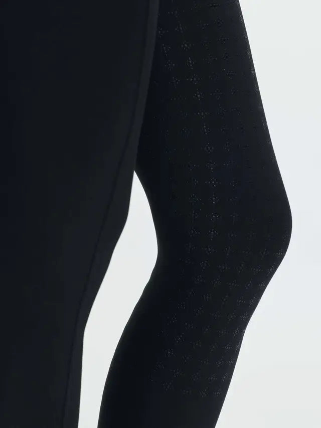 LeMieux Young Rider Sparkle Orla Black Pull-On Riding Leggings with Glitter Detail
